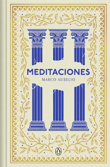 Persona leyendo el ebook de meditaciones estoicas en una tablet durante un descanso